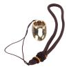 Archery Thumb Rings,Engraving Pattern Brass Finger Protector with Anti Lost Rope,Archery Finger Tabs for Outdoor Hunting(17mm)