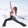 Heathyoga Fleece Lined Pants Women Yoga Pants with Pockets for Women Thermal Pants High Waist Flare Leggings for Winter Grey view 3
