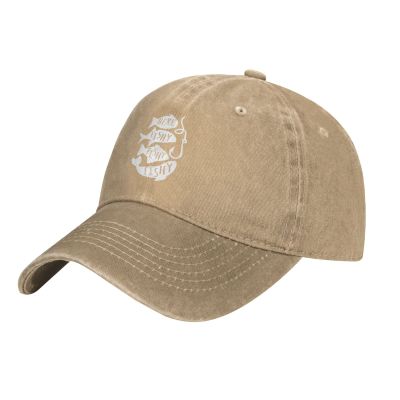 QVXHKP Funny Fishing Cap Here Fishy Fishy Hat for Men Dad Hat Cute Cap