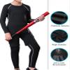 HOPLYNN Youth Boys Compression Shirts, Long Sleeve Quick Dry Cold Weather Gear Undershirts for Kids Athletic Sports Football Basketball-2 Black 1 Blue 1 White-L view 4