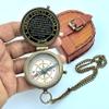 Army Gift, U.S Army Military for Men and Women, Engraved Army Compass with Leather case, United State Army Gift, Army Brass Compass, Army Retirement Gift, Personalized Compass, Antique Compass view 4