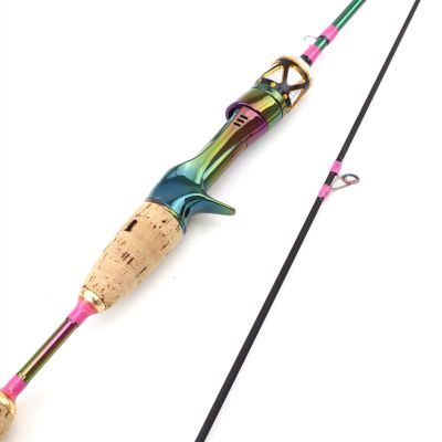 1.68m Colorful 2tips Carbon Spinning Casting Rod Solid Tip Trout Lure Fishing Rod UL Power Ultralight 3-7g Portable Lure Pole (Color : Casting Rod)