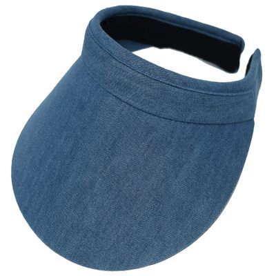 Cushees Slip-On Visor [733], Denim, One Size