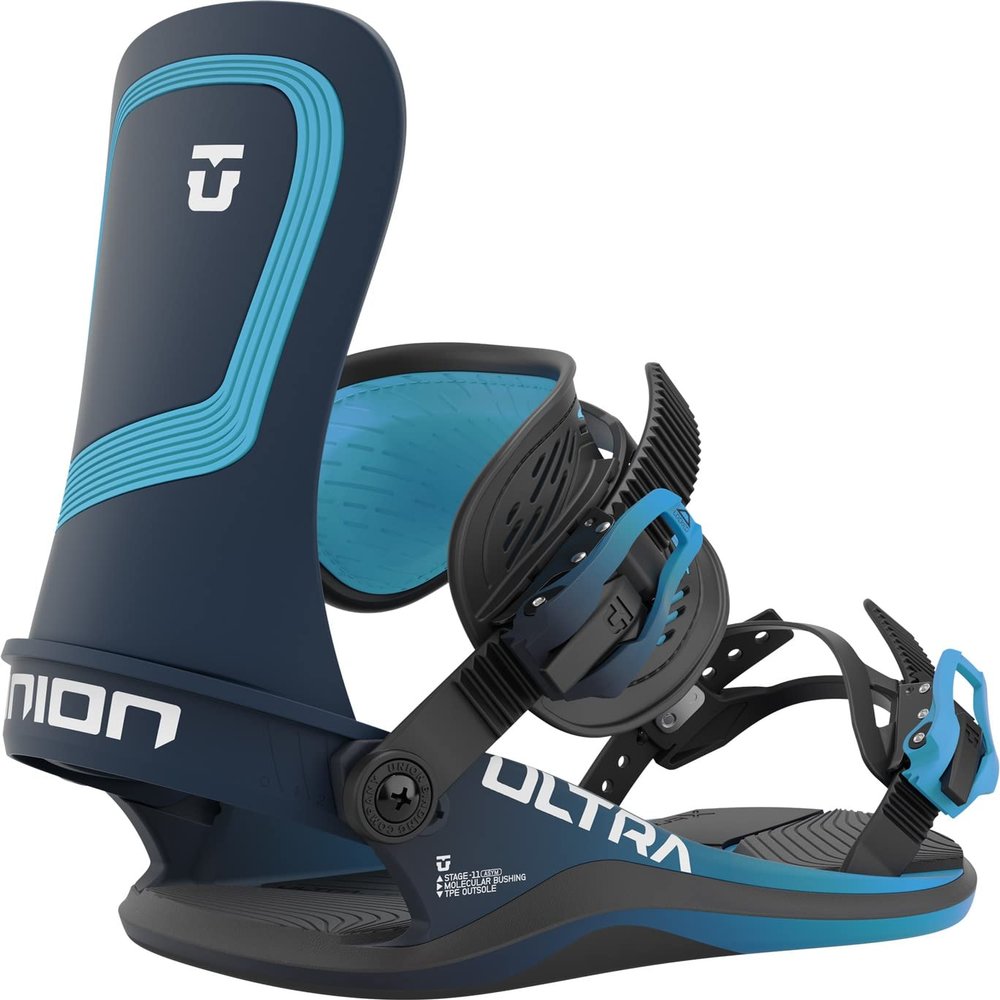 Union Binding Company & Design Union Ultra Mens Snowboard Bindings Aqua Blue Sz S (6-7.5)