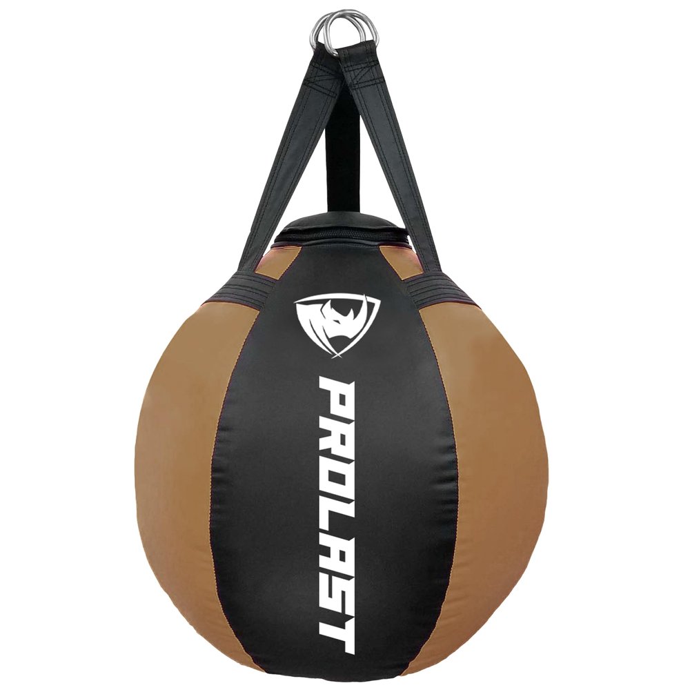 PROLAST Wrecking Ball Heavy Punching Bag for Adults, Hook and Uppercut, Body Snatcher, Boxing, MMA, Muay Thai, Filled, 65 lbs, New Edition Brown