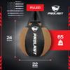 PROLAST Wrecking Ball Heavy Punching Bag for Adults, Hook and Uppercut, Body Snatcher, Boxing, MMA, Muay Thai, Filled, 65 lbs, New Edition Brown view 4