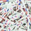 American Flag Wood Golf Tees - 2 3/4 inch 100 tees per Pack - USA Golf Tees - Red, White, and Blue - American Flag in Tee Cup - Value Pack - Custom Design - Golf Essentials - view 1