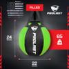 PROLAST Wrecking Ball Heavy Punching Bag for Adults, Hook and Uppercut, Body Snatcher, Boxing, MMA, Muay Thai, Filled, 65 lbs, New Edition Lime Green view 4