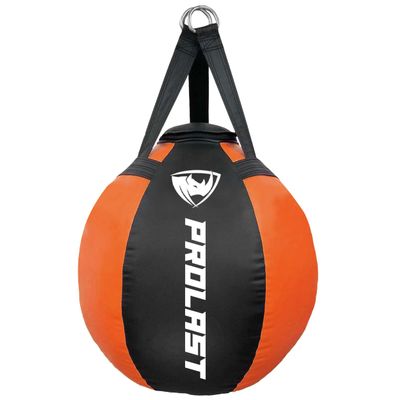 PROLAST Wrecking Ball Heavy Punching Bag for Adults, Hook and Uppercut, Body Snatcher, Boxing, MMA, Muay Thai, Filled, 65 lbs, New Edition Orange