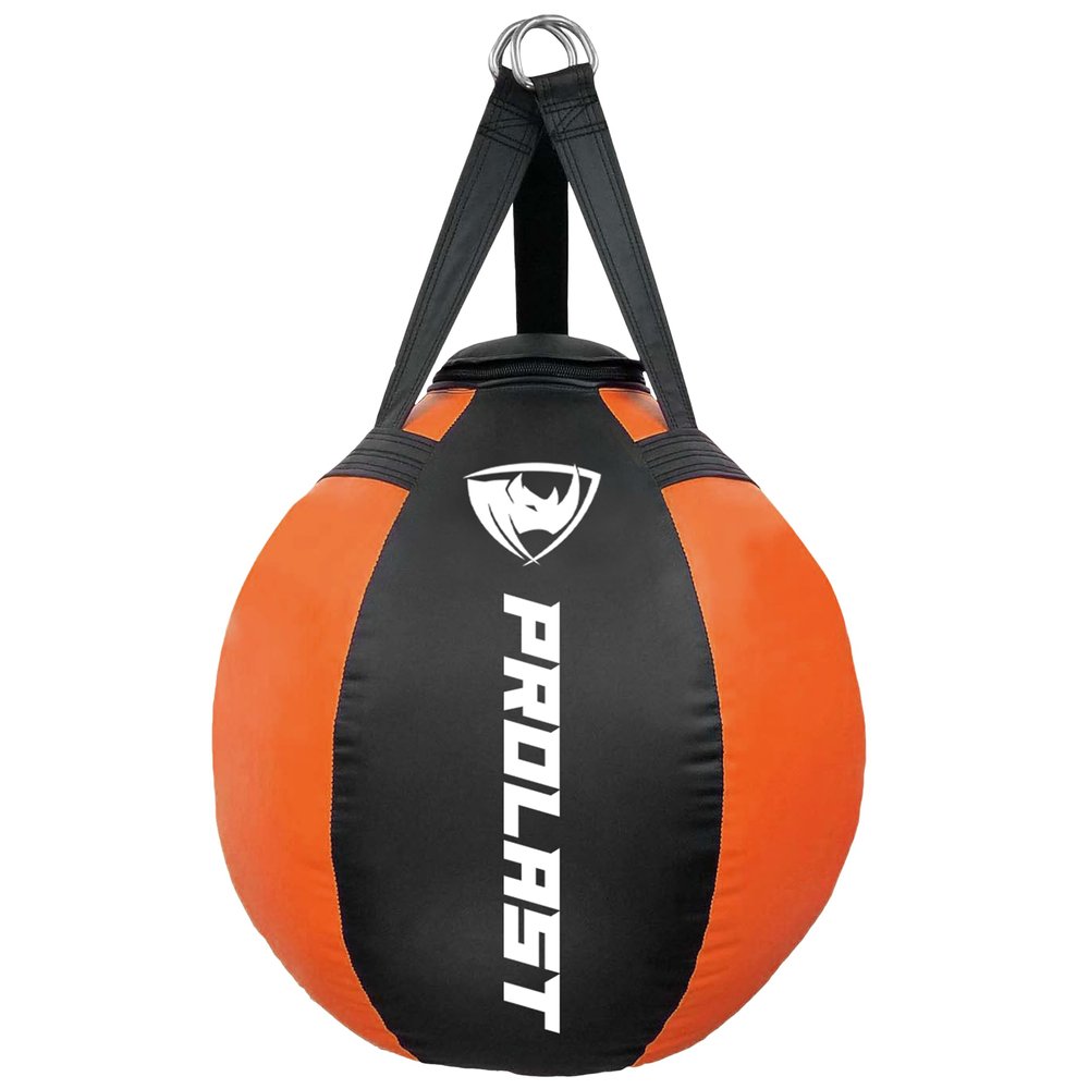 PROLAST Wrecking Ball Heavy Punching Bag for Adults, Hook and Uppercut, Body Snatcher, Boxing, MMA, Muay Thai, Filled, 65 lbs, New Edition Orange