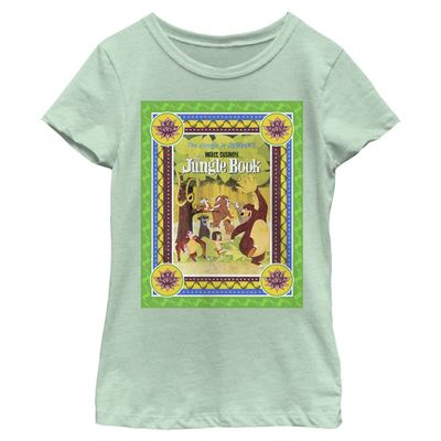 Disney girls Disney Jungle Book Dsny Jb India Jungle - Dsjb022msc Short Sleeve Tee T Shirt, Mint, X-Small US