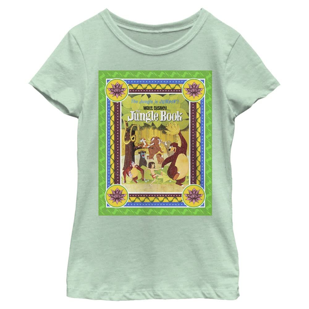 Disney girls Disney Jungle Book Dsny Jb India Jungle - Dsjb022msc Short Sleeve Tee T Shirt, Mint, X-Small US
