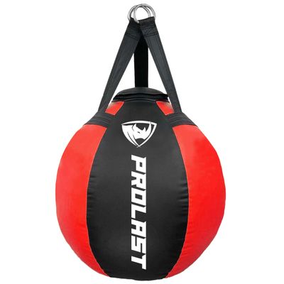 PROLAST Wrecking Ball Heavy Punching Bag for Adults, Hook and Uppercut, Body Snatcher, Boxing, MMA, Muay Thai, Filled, 65 lbs, New Edition Red