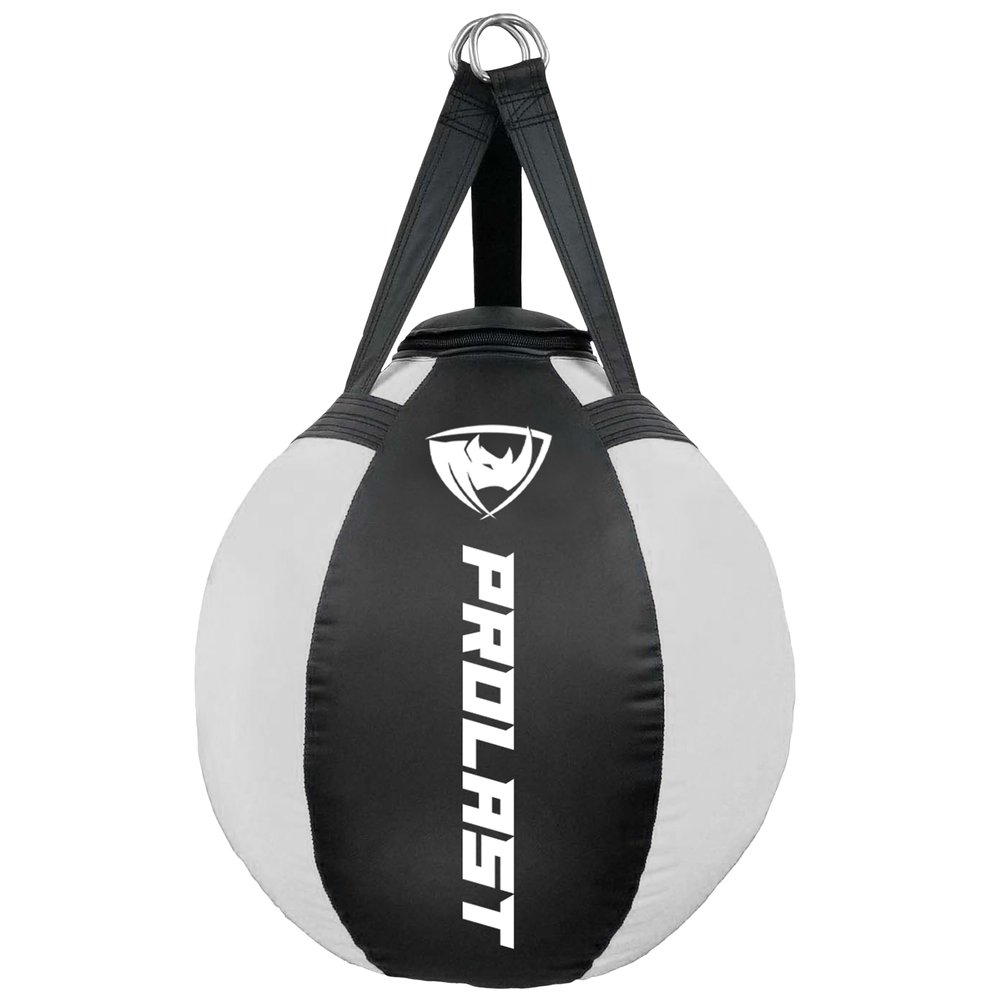 PROLAST Wrecking Ball Heavy Punching Bag for Adults, Hook and Uppercut, Body Snatcher, Boxing, MMA, Muay Thai, Filled, 65 lbs, New Edition White