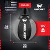 PROLAST Wrecking Ball Heavy Punching Bag for Adults, Hook and Uppercut, Body Snatcher, Boxing, MMA, Muay Thai, Filled, 65 lbs, New Edition Gray view 4