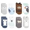 Hudson Baby Unisex Baby Cotton Rich Newborn and Terry Socks, Arctic Animals, 6-12 Months view 1