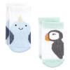 Hudson Baby Unisex Baby Cotton Rich Newborn and Terry Socks, Arctic Animals, 6-12 Months view 4