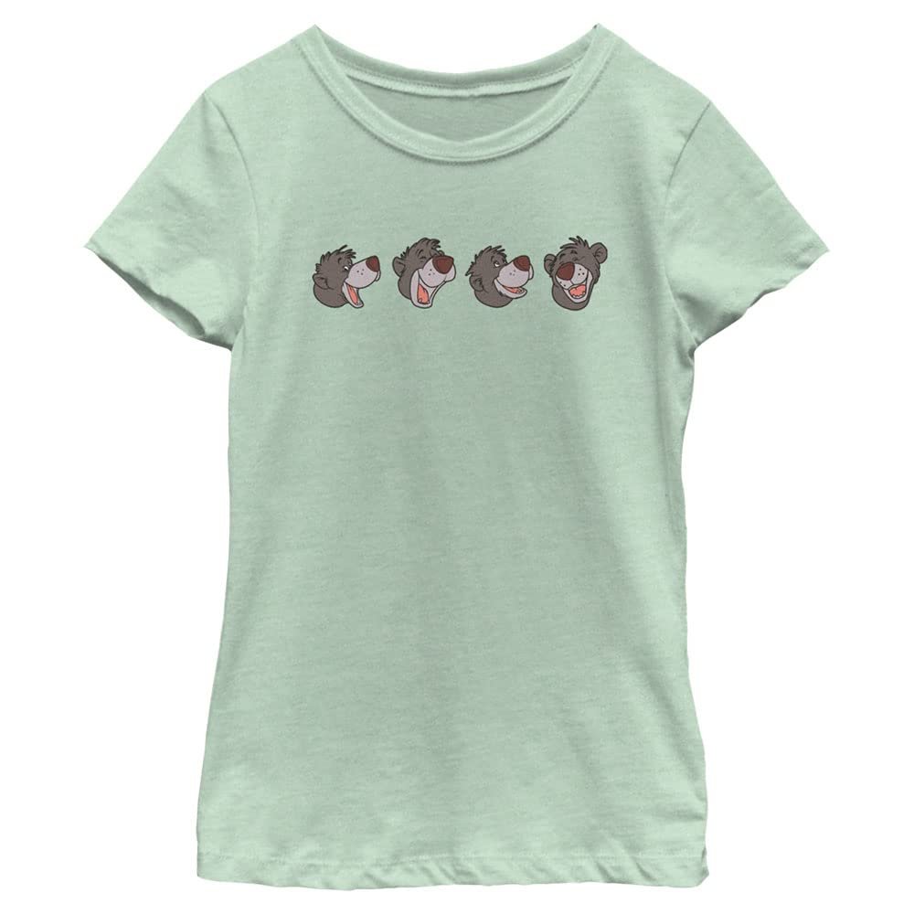 Disney girls Disney Jungle Book Almost Family-1 - Dsjb01amlc Short Sleeve Tee T Shirt, Mint, X-Small US