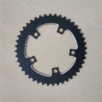 MYEEI Road Bicycle BCD 110 52/36T Chain Wheel BCD 110 52T 36T Sprocket Folding Bike Crown Chainwheel MTB Chainring Aluminium Double Speed CNC (Color : Small Disc 44T)