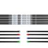 White Water Archery Mesa 3K Carbon Weave Arrow Shafts .204 6PC Pack Choose Spine Knock Color Inserts (350 Spine, No Inserts, Black) view 1