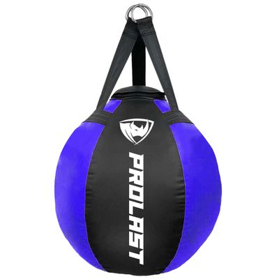 PROLAST Wrecking Ball Heavy Punching Bag for Adults, Hook and Uppercut, Body Snatcher, Boxing, MMA, Muay Thai, Filled, 65 lbs, New Edition Blue