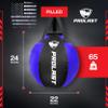 PROLAST Wrecking Ball Heavy Punching Bag for Adults, Hook and Uppercut, Body Snatcher, Boxing, MMA, Muay Thai, Filled, 65 lbs, New Edition Blue view 4
