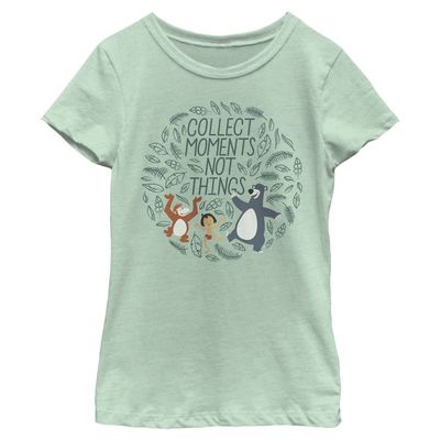 Disney Jungle Book JB Collect MOMENTS-DSJB01HDSC_99TBD Girls Short Sleeve Tee Shirt, Mint, X-Large