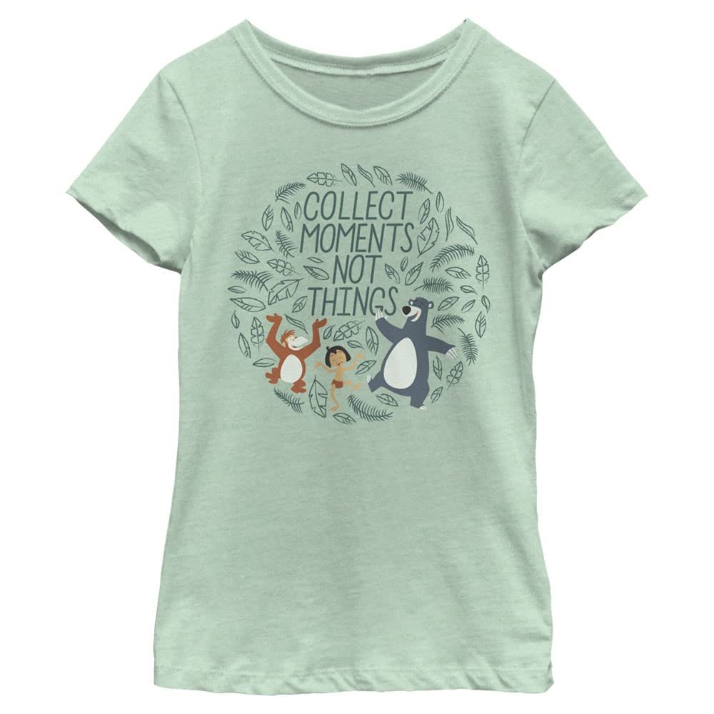 Disney Jungle Book JB Collect MOMENTS-DSJB01HDSC_99TBD Girls Short Sleeve Tee Shirt, Mint, X-Large