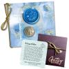 Authentic Silver Sixpence Coin For Bride's Shoe - 4 Piece Set Includes 1960 Sixpence, Sentimental Message Card, Something Old New Borrowed Something Blue Tradition Wedding Poem Card, Keepsake Gift Box view 1