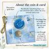 Authentic Silver Sixpence Coin For Bride's Shoe - 4 Piece Set Includes 1960 Sixpence, Sentimental Message Card, Something Old New Borrowed Something Blue Tradition Wedding Poem Card, Keepsake Gift Box view 3