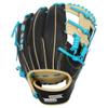 SSK Z5 Craftsman Infield Baseball Glove  11.25 - 11.5 - 11.75 - 12  Right & Left Hand Throw (Black/Camel/Electric Blue, 11.5" - Left Hand Throw) view 2