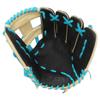 SSK Z5 Craftsman Infield Baseball Glove  11.25 - 11.5 - 11.75 - 12  Right & Left Hand Throw (Black/Camel/Electric Blue, 11.5" - Left Hand Throw) view 3