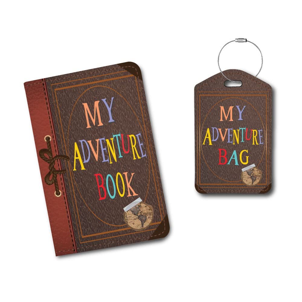 Passport Holder/Cover My Adventure Book | Luggage Tag My Adventure Bag