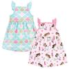 Hudson Baby Baby Girls Cotton Dresses, Mermaid Princess, 4 Toddler view 1