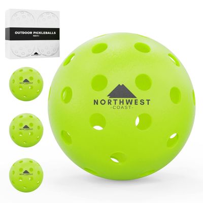 Northwest Coast Seamless Outdoor Pickleballs - Pack of 4