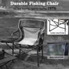 Camping Chair Camping Chair with Side Table Outdoor Portable Director's Chair, Multifunctional Storage Fishing Chair, Strong and Sturdy Beach Chair, 4 Styles view 4
