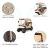 10L0L Golf Cart Enclosures Cover for EZGO TXT 2 Passenger (Roof Up to 58"), Windproof Waterproof Rain Cover, 4-Sided Clear Window & Roll-up Zipper Door Large view 3