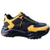 DAVESHOES Mamba 24 Mens Wide Shoes Height Increasing Luxury Mech Sneakers Mens Platform Hiptop Black Running Sport Size 9.5 Yellow view 1