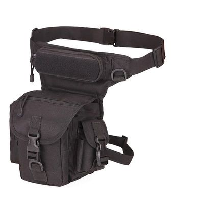 Outdoor Sports Hiking Versipack Camouflage Bag Tactical Leg Pack - Black