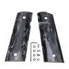 Guuun 1911 Magwell Grips High Polished Synthetic Pearl Resin Ambi Safety Cut - Black view 1