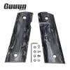 Guuun 1911 Magwell Grips High Polished Synthetic Pearl Resin Ambi Safety Cut - Black view 2