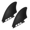 UP100 Surfboard Twin Keel Fins (2 Fins) Black - Nylon and Fiberglass for Single Tab Surf Boards view 3