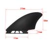 UP100 Surfboard Twin Keel Fins (2 Fins) Black - Nylon and Fiberglass for Single Tab Surf Boards view 4