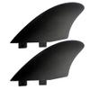 UP100 Surfboard Twin Keel Fins (2 Fins) Black - Nylon and Fiberglass for Twin Tab FCS/FCS II Surf Boards (for FCS) view 2