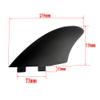 UP100 Surfboard Twin Keel Fins (2 Fins) Black - Nylon and Fiberglass for Twin Tab FCS/FCS II Surf Boards (for FCS) view 4