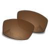 Well-aimed Replacement Lenses Compatible with Bolle Python 11328 Sunglasses - Brown Polarized view 1