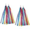 ABSOAR Cycling Colorful Bike Streamers Girls Boys Kids Bicycle Tassel Ribbon Handlebar Scooter Streamer 2 Pairs, Gummy Candy view 1