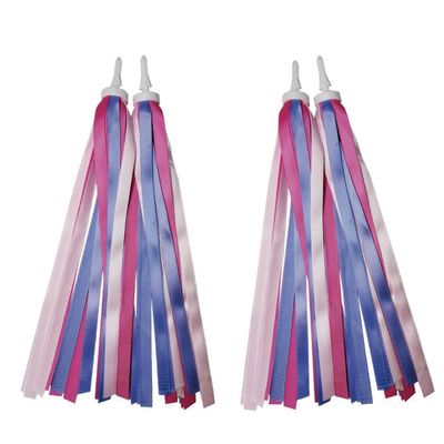 ABSOAR Cycling Colorful Bike Streamers Girls Boys Kids Bicycle Tassel Ribbon Handlebar Scooter Streamer 2 Pairs, Unicorn
