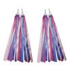 ABSOAR Cycling Colorful Bike Streamers Girls Boys Kids Bicycle Tassel Ribbon Handlebar Scooter Streamer 2 Pairs, Unicorn view 1