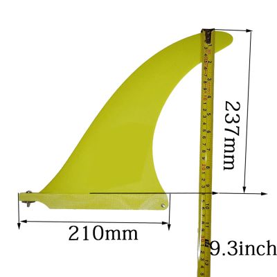 Surfing Fins Surfboard Tail Fin SUP Fin 9-10in Fiberglass Surfboard Tail Rudder (Size : Yellow)